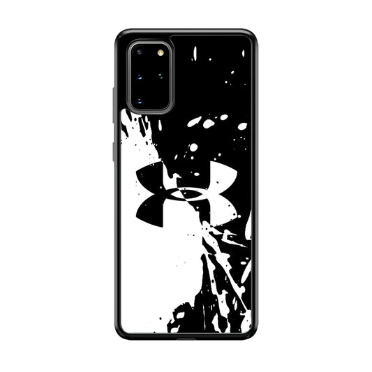 Under Armour Black White Samsung Galaxy S20 Plus Case | Slim Rubber Case for Samsung Galaxy S20 Plus