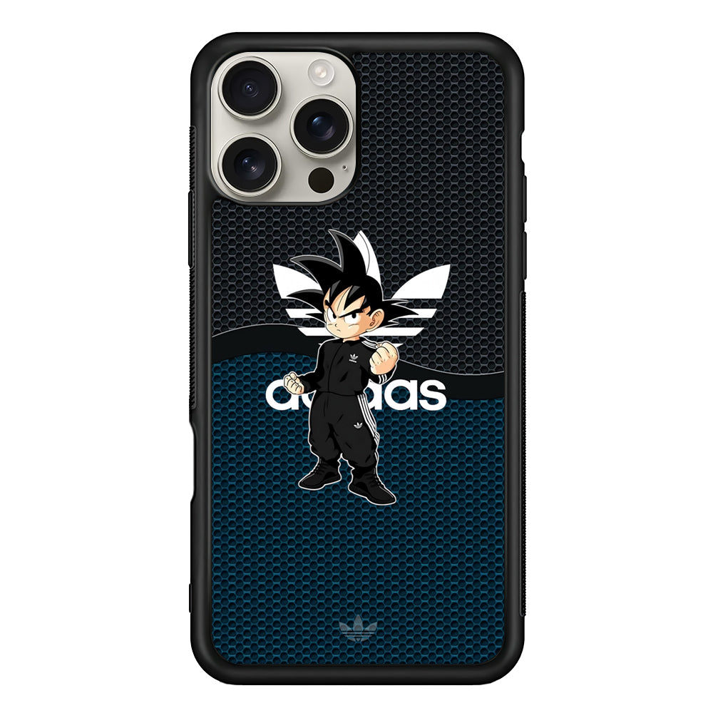 Adidas Suit with Goku Fight Mode iPhone 16 Pro Max Case | Durable Everyday Protective Cover