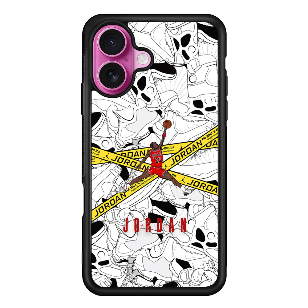 Air Jordan Jump and Fly iPhone 17 Case - Slim Rubber Case for iPhone 17
