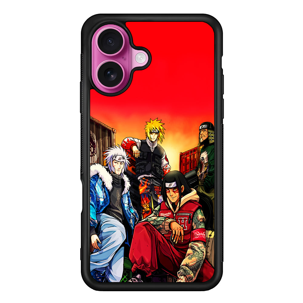 Naruto Hokage Hypebeast iPhone 17 Case | Slim Protective Rubber Phone Cover
