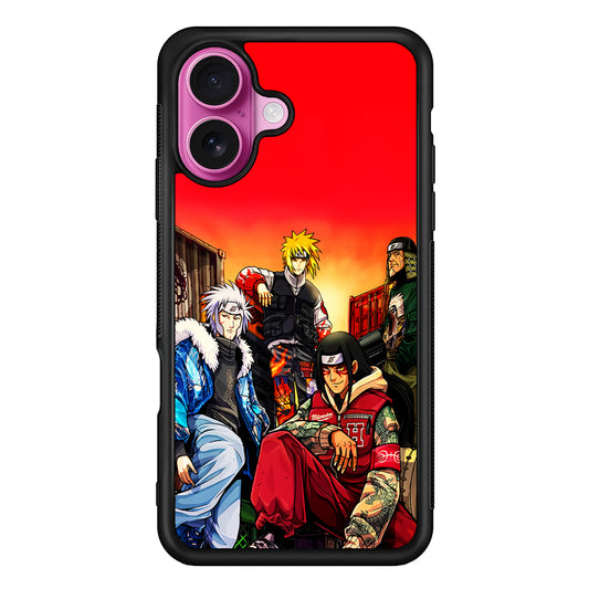 Naruto Hokage Hypebeast iPhone 17 Case | Slim Protective Rubber Phone Cover