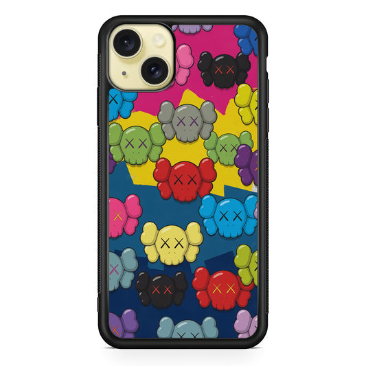 Kaws Pop Parade iPhone 15 Plus Case | Slim Rubber Case for iPhone 15 Plus