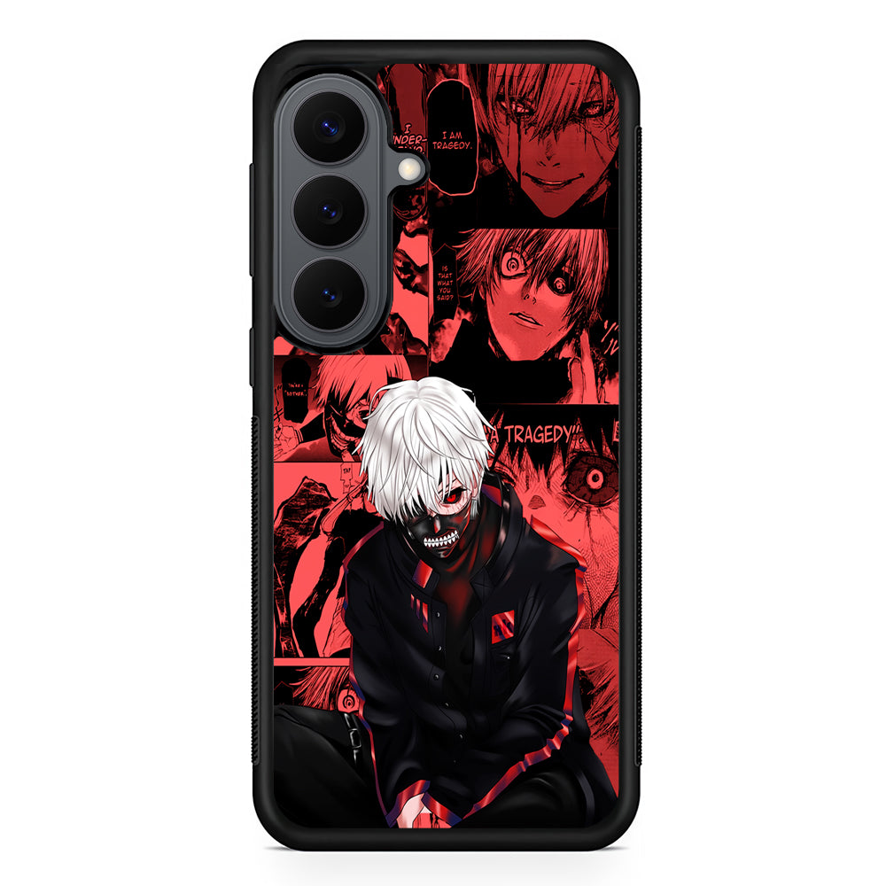 Kaneki Tokyo Ghoul Comic Samsung Galaxy S26 Plus Case | Slim Rubber Case for Samsung Galaxy S26 Plus