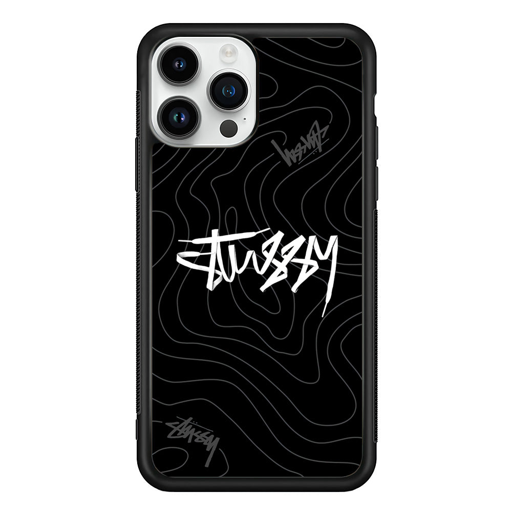 Stussy Black Vibes iPhone 13 Pro Case | Slim Rubber Case for iPhone 13 Pro