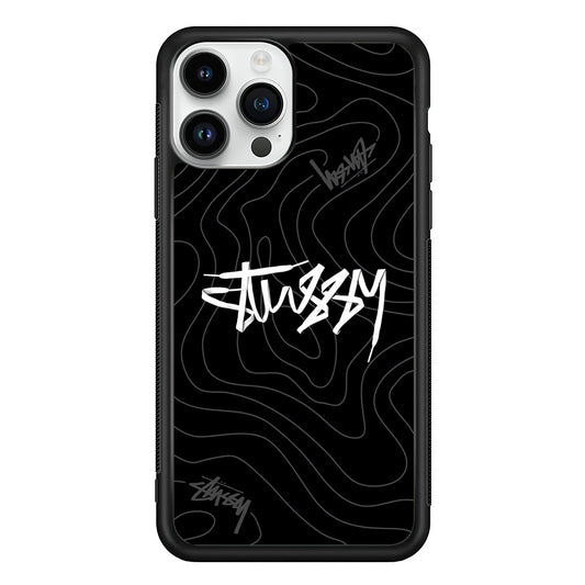 Stussy Black Vibes iPhone 13 Pro Case | Slim Rubber Case for iPhone 13 Pro