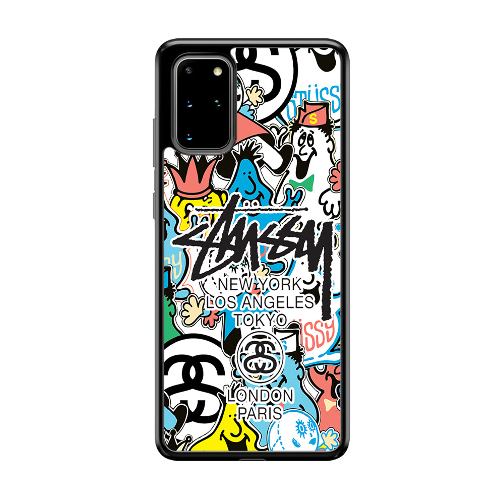Stussy Doodle Doll Samsung Galaxy S20 Plus Case | Slim Rubber Case for Samsung Galaxy S20 Plus