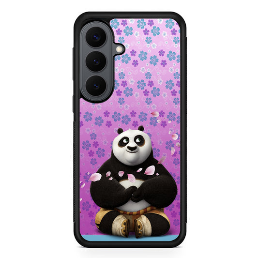 Kung Fu Panda Flower Background Samsung Galaxy S26 Plus Case | Slim Rubber Case for Samsung Galaxy S26 Plus