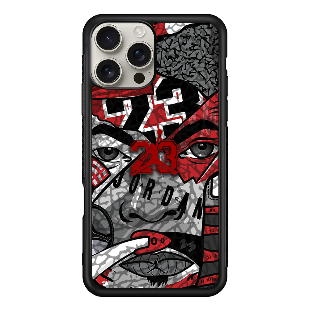 Air Jordan Face Without Mask iPhone 16 Pro Max Case | Durable Everyday Protective Cover