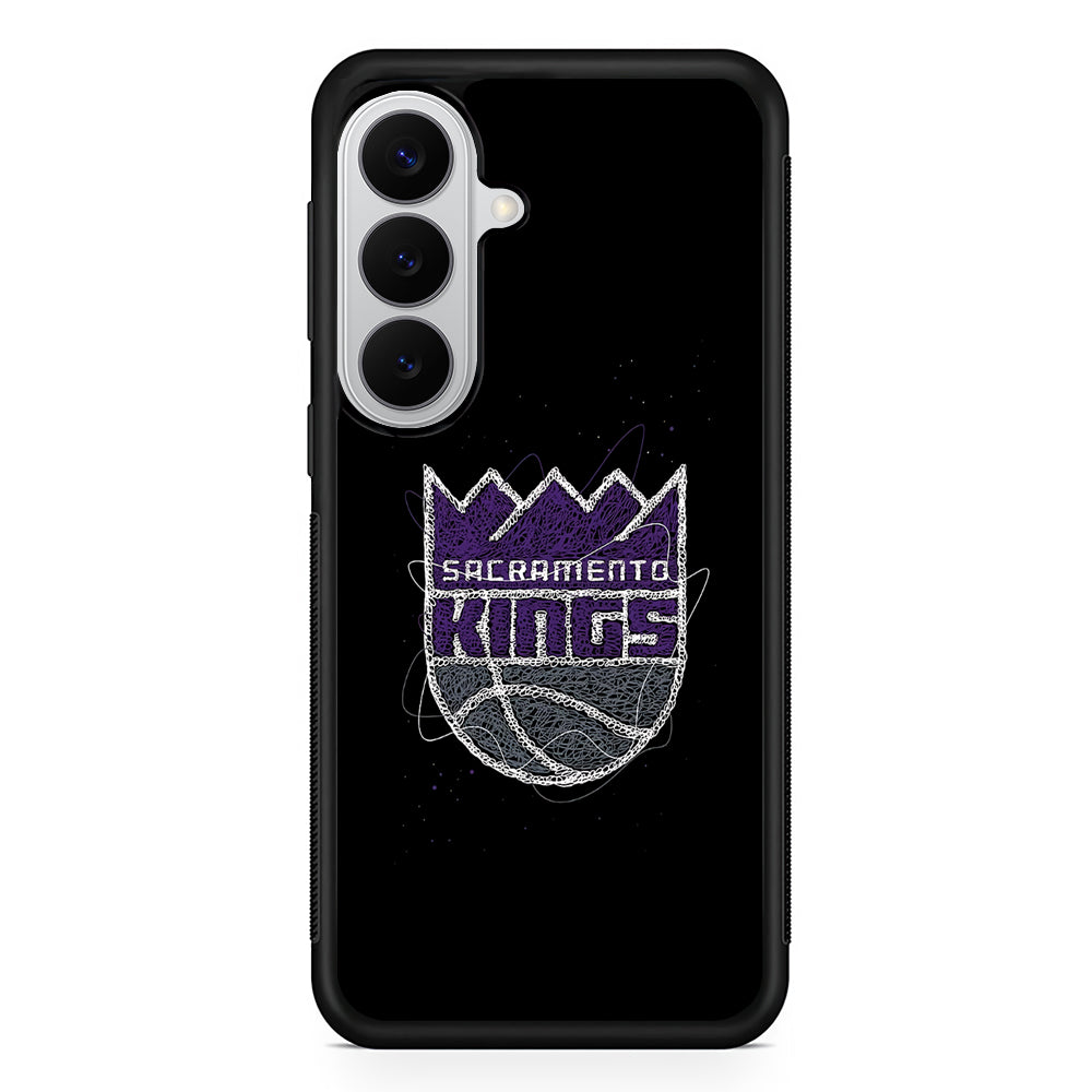 Sacramento Kings Abstract Samsung Galaxy S26 Case | Protective Rubber Cover