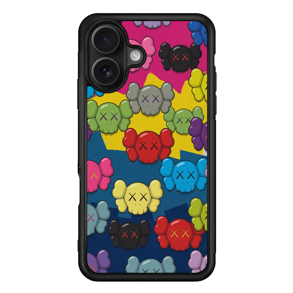 Kaws Pop Parade iPhone 16 Case | Slim Rubber Case for iPhone 16