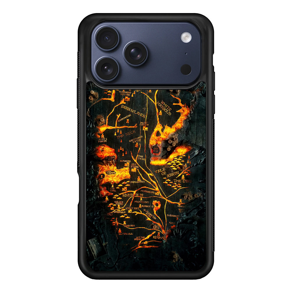 House of Dragon Fire Table Map iPhone 17 Pro Max Case | Slim Protective Cover for iPhone 17 Pro Max