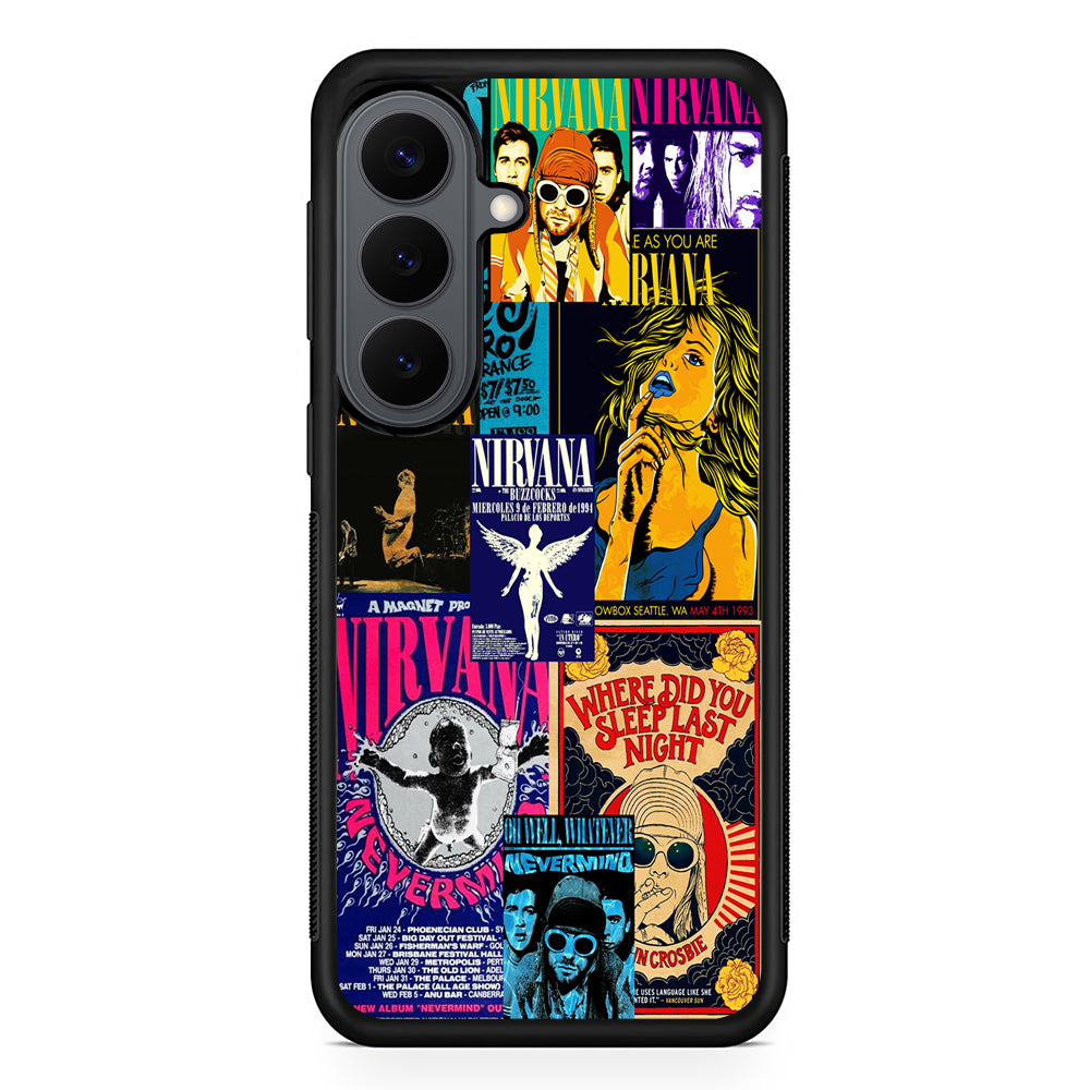 Nirvana Album Cover Collage Samsung Galaxy S26 Plus Case | Slim Rubber Case for Samsung Galaxy S26 Plus