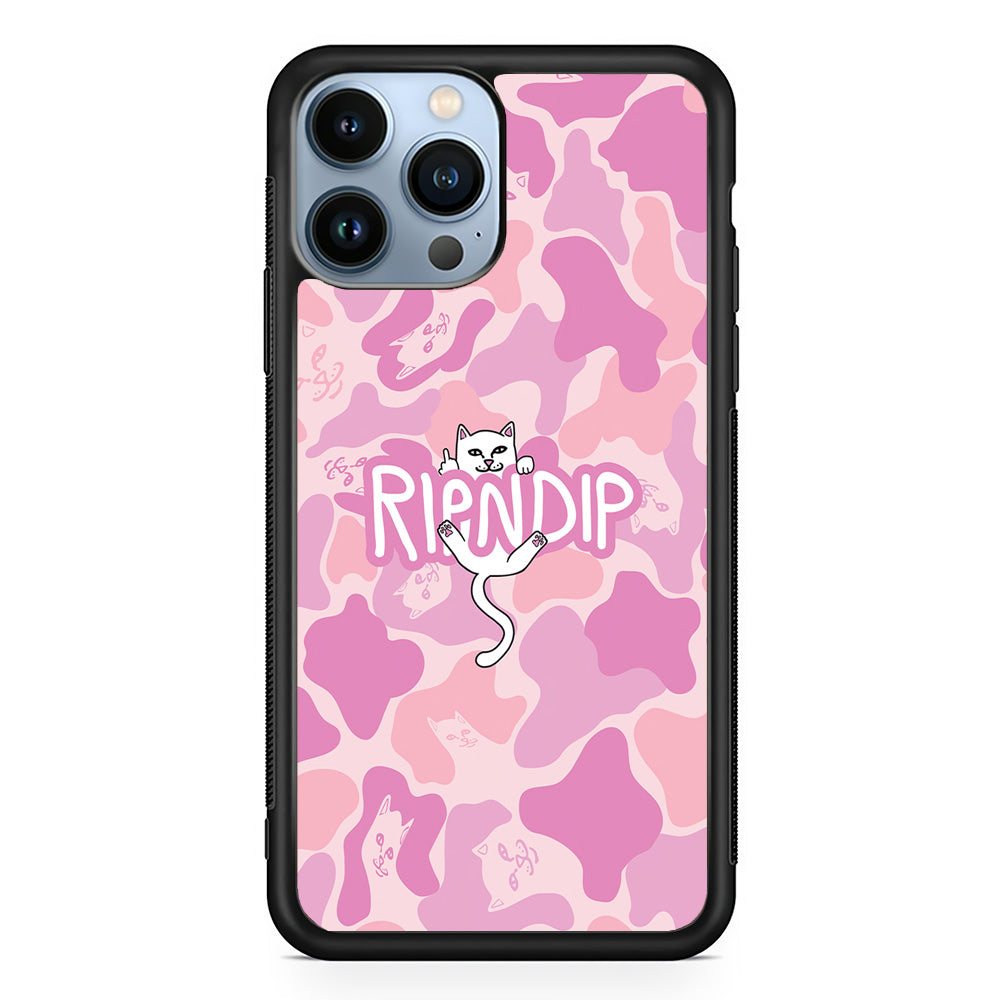 Rip N Dip Pink Camo iPhone 15 Pro Max Case | Slim Rubber Case for iPhone 15 Pro Max