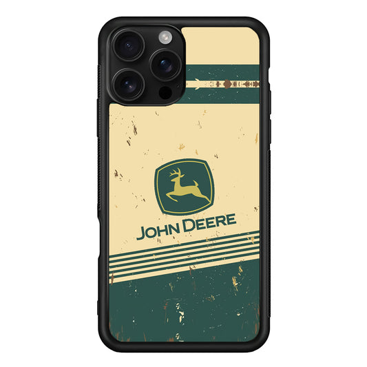 John Deere Retro Plaque iPhone 16 Pro Case | Slim Rubber Case for iPhone 16 Pro