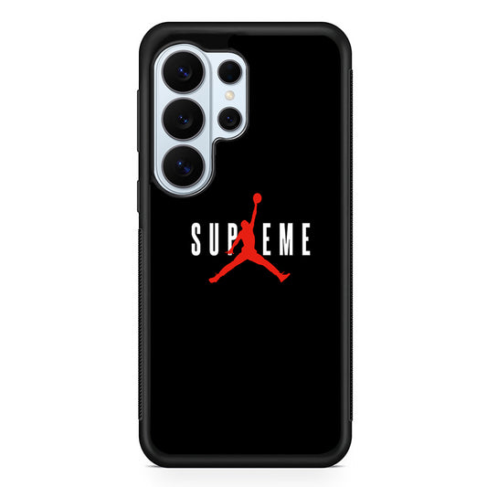 Jordan X Supreme Black Background Samsung Galaxy S26 Ultra Case | Protective Phone Cover