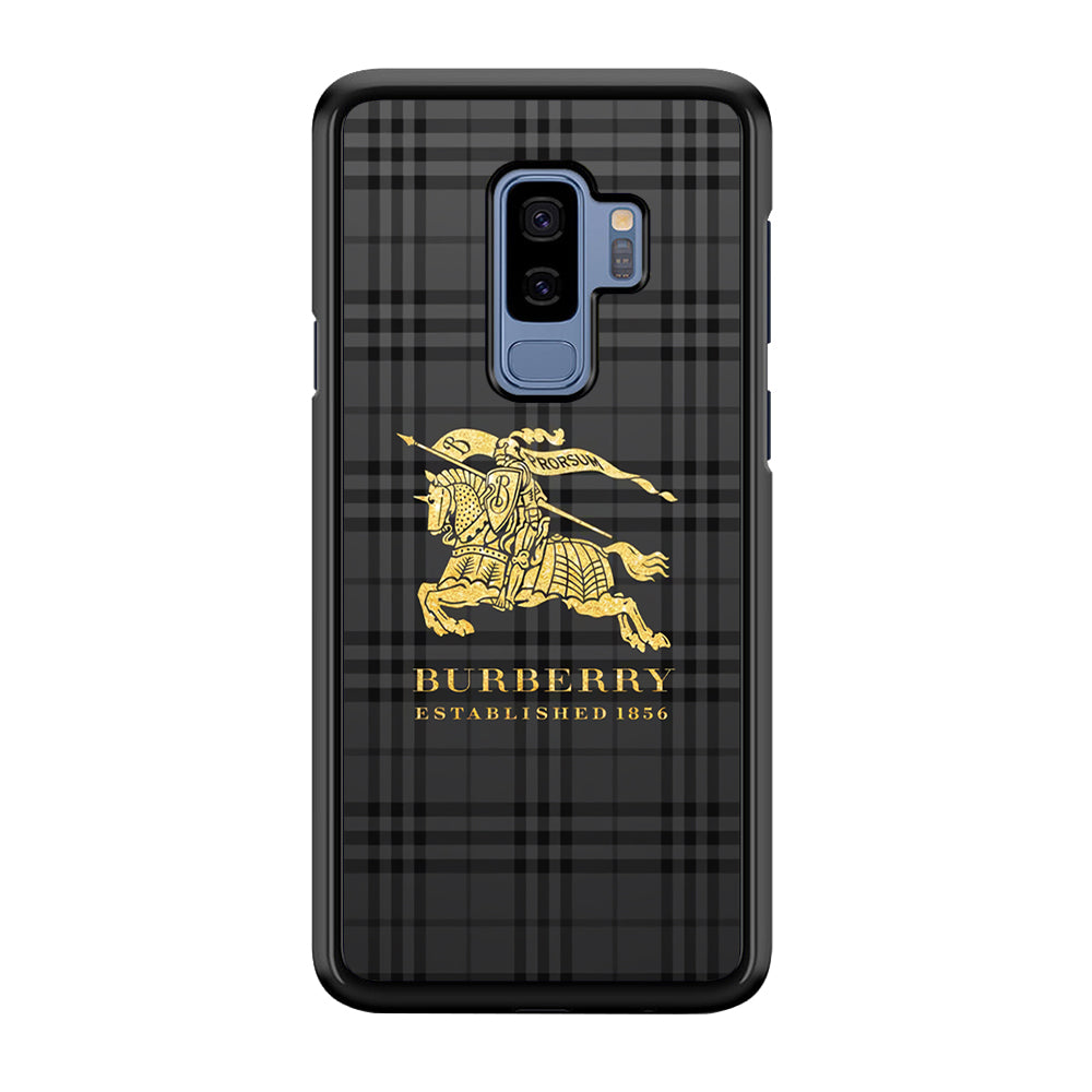 Burberry Simple Dark Grey Samsung Galaxy S9 Plus Case | Slim Rubber Case for Samsung Galaxy S9 Plus