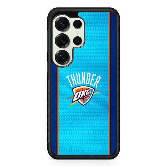 Oklahoma City Thunder Pattern Samsung Galaxy S25 Ultra Case | Durable Rubber Case for Samsung Galaxy S25 Ultra