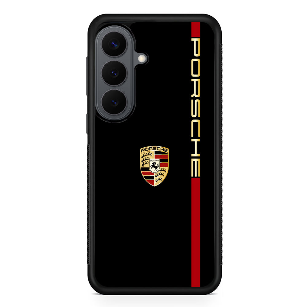 Porsche Car Logo Luxury Samsung Galaxy S26 Plus Case | Slim Rubber Case for Samsung Galaxy S26 Plus