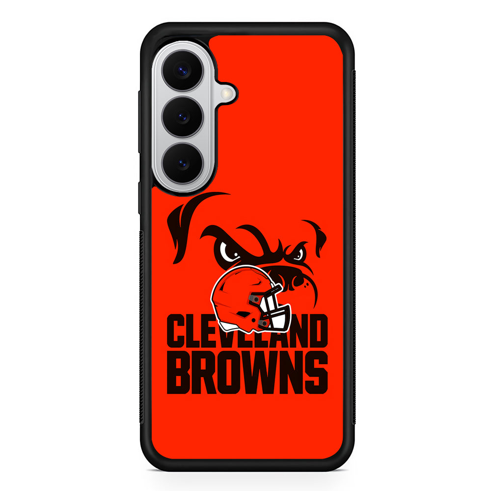 Cleveland Browns Helmet Samsung Galaxy S26 Case | Protective Rubber Cover