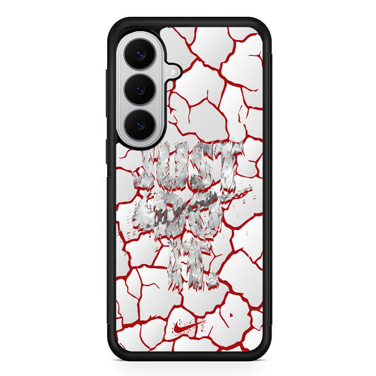 Nike On The Red Crack Samsung Galaxy S26 Case | Slim Samsung Galaxy S26 Rubber Case