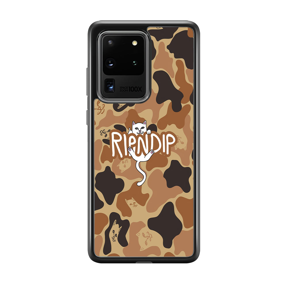Rip N Dip Brown Camo Samsung Galaxy S20 Ultra Case | Slim Rubber Case for Samsung Galaxy S20 Ultra
