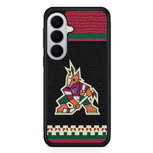 Arizona Coyotes Pattern Samsung Galaxy S26 Case | Protective Rubber Cover