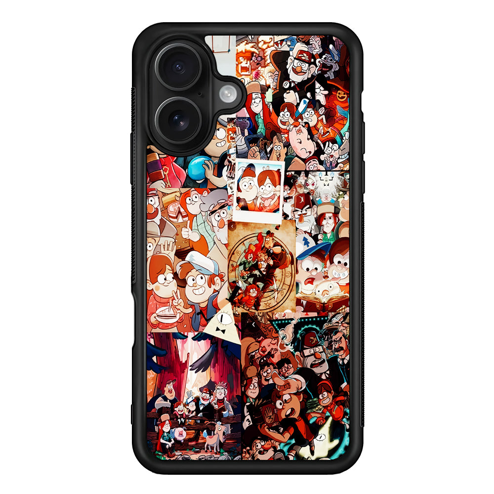 Gravity Falls Aesthetic Collage iPhone 16 Case - Oxvistore