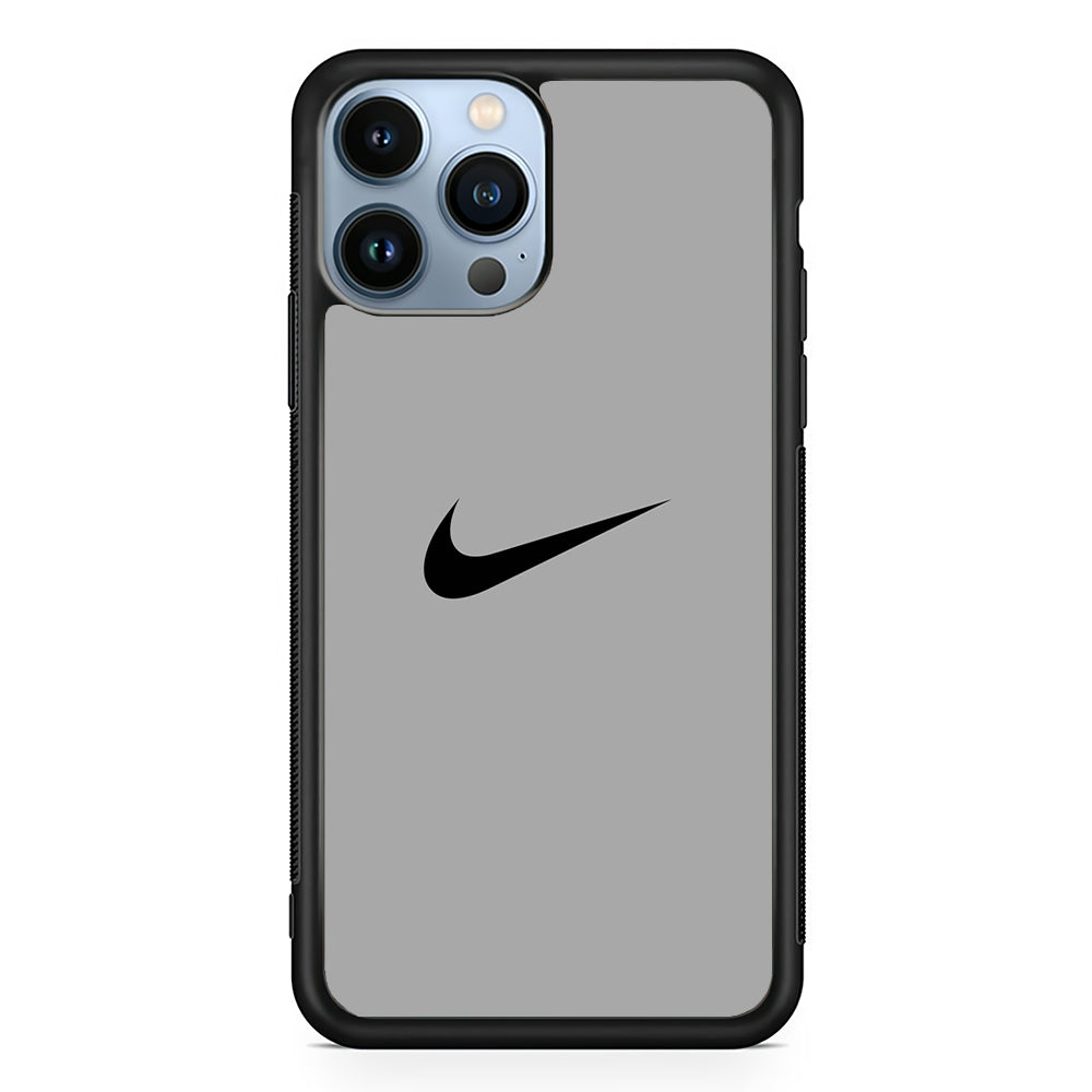 Nike Gray Full 2D Rubber Phone Case | Slim Protective Phone Case