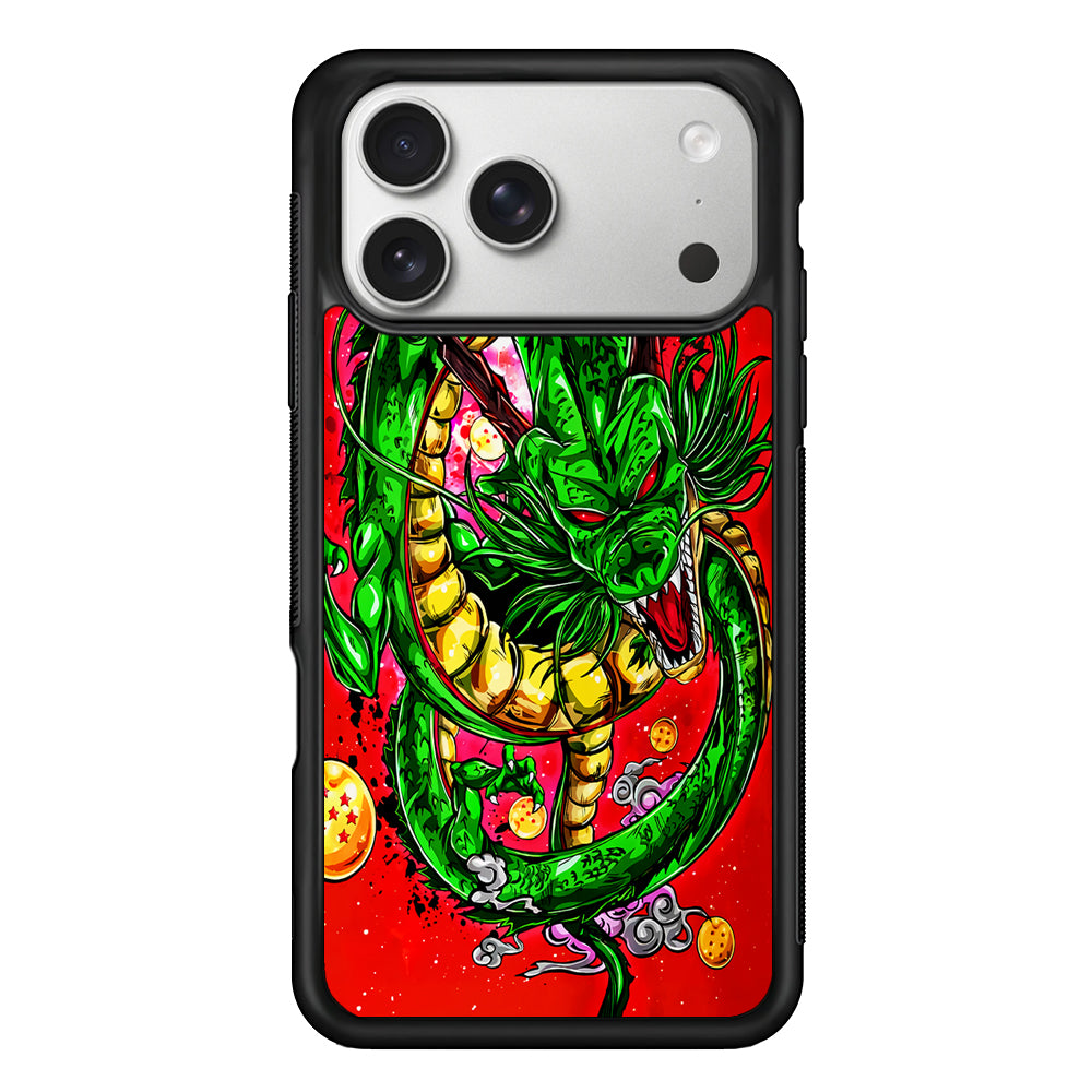 Shenron Dragon Ball Z Red iPhone 17 Pro Case | Slim Rubber Case for iPhone 17 Pro