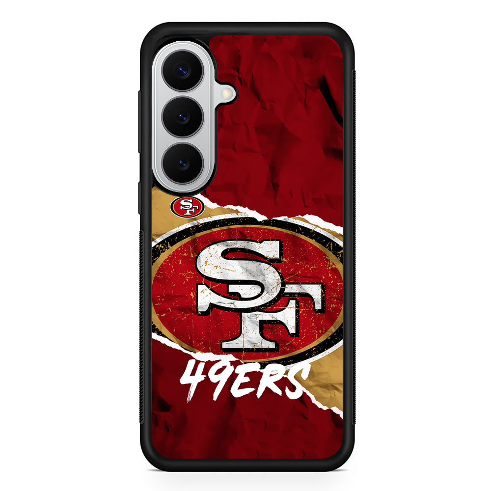 San Francisco 49ers Abstract Samsung Galaxy S26 Case | Protective Rubber Cover
