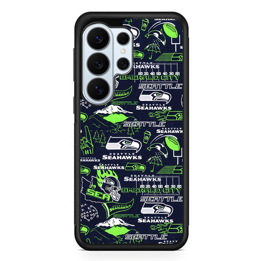 Seattle Seahawks Pattern Samsung Galaxy S26 Ultra Case | Protective Phone Cover