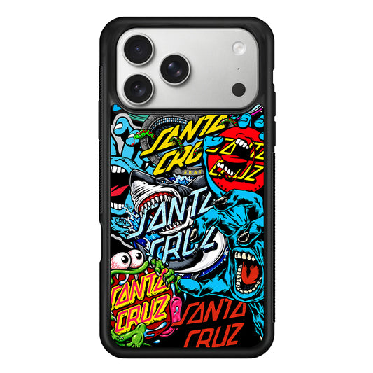 Santa Cruz Skateboard logo iPhone 17 Pro Case | Slim Rubber Case for iPhone 17 Pro