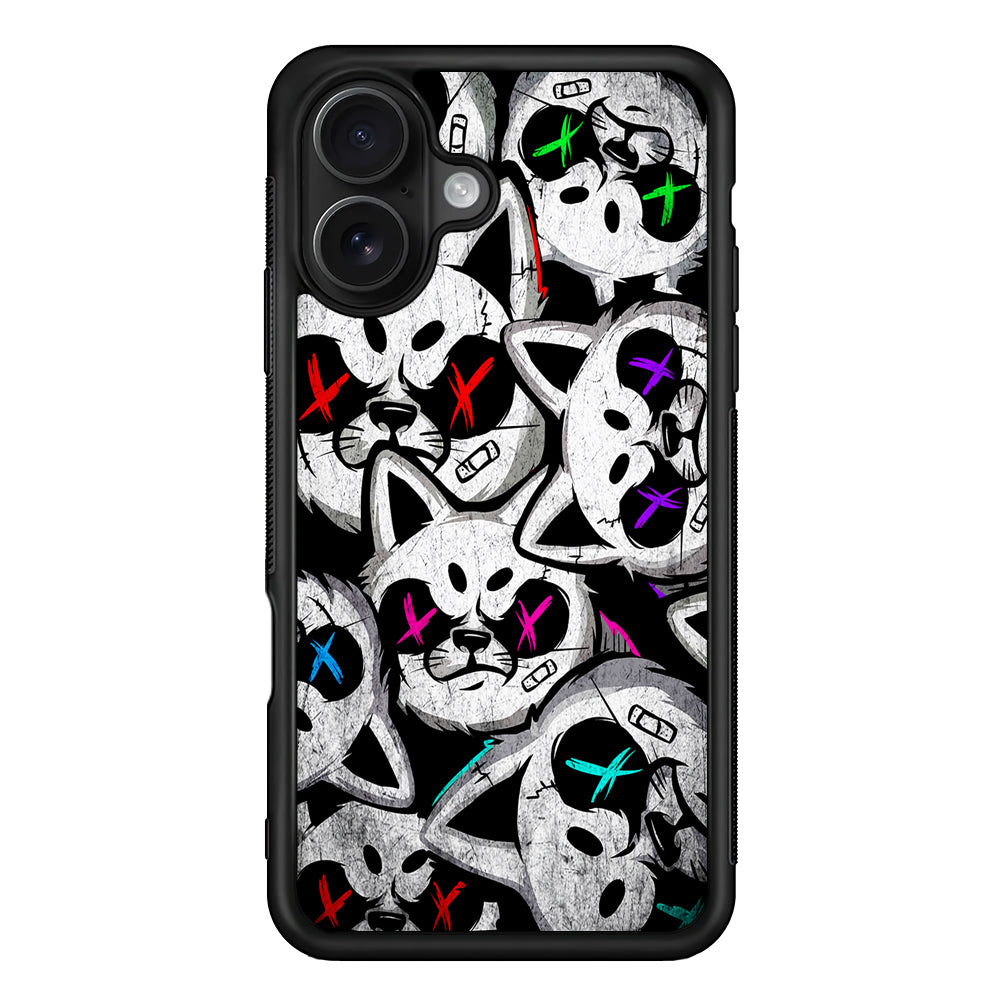 Bad Cat Heads iPhone 16 Case - Oxvistore