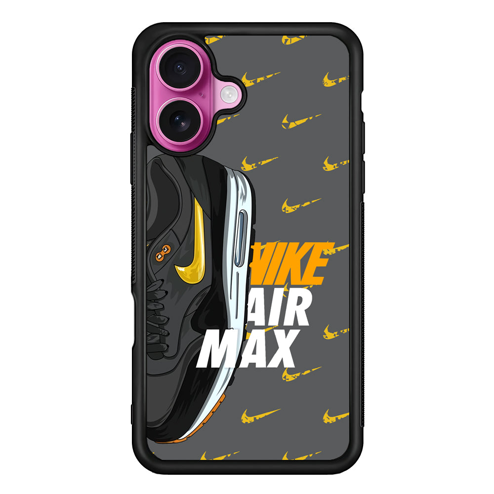 Nike Golden of Air Max iPhone 17 Case - Slim Rubber Case for iPhone 17