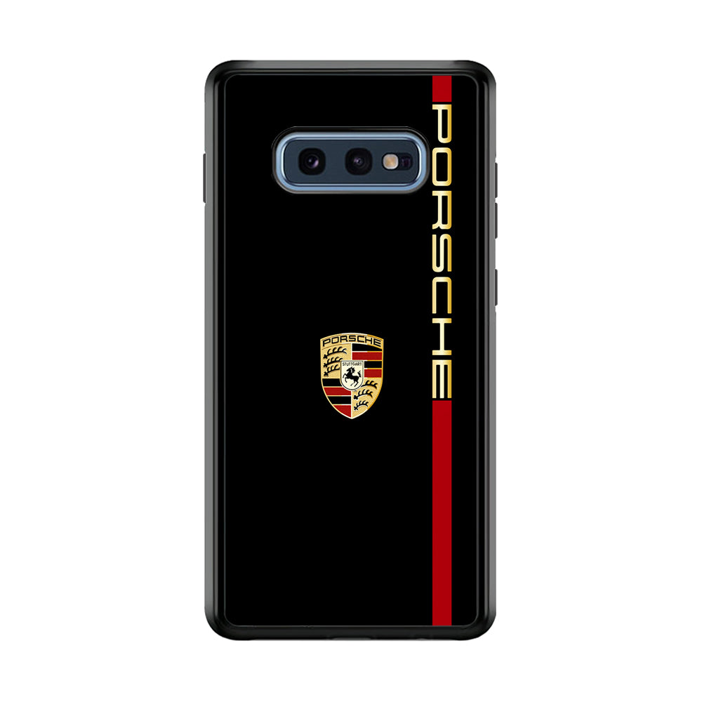 Porsche Car Logo Luxury Samsung Galaxy S10E Case | Slim Rubber Case for Samsung Galaxy S10E