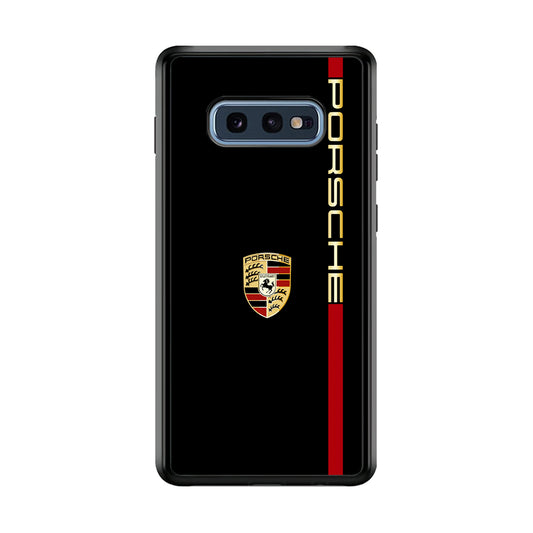Porsche Car Logo Luxury Samsung Galaxy S10E Case | Slim Rubber Case for Samsung Galaxy S10E