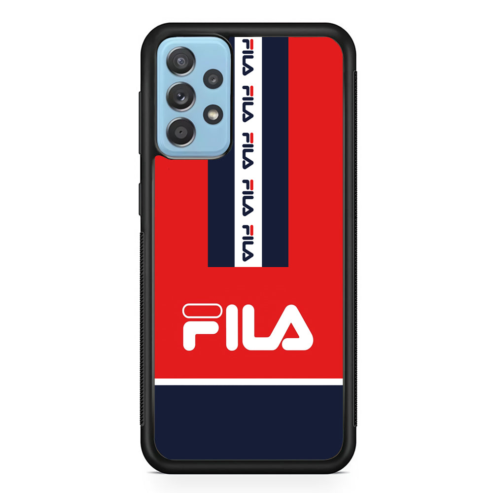 Fila Suit of Identity Samsung Galaxy A72 Case | Slim Rubber Case for Samsung Galaxy A72
