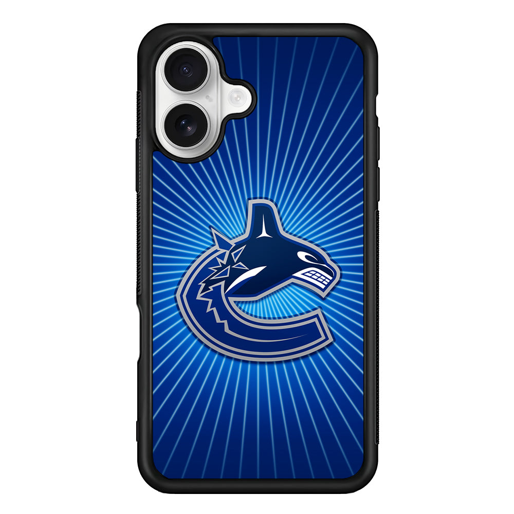 Vancouver Canucks Logo iPhone 16 Plus Case | Durable Protective Rubber Cover