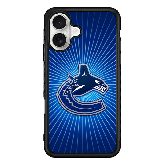 Vancouver Canucks Logo iPhone 16 Plus Case | Durable Protective Rubber Cover