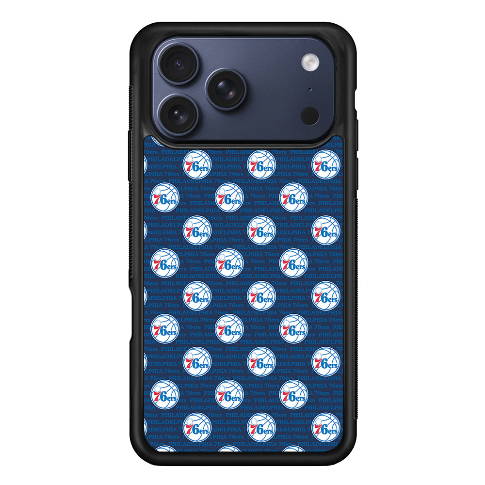 Philadelphia 76ers Pattern iPhone 17 Pro Max Case | Slim Protective Cover for iPhone 17 Pro Max