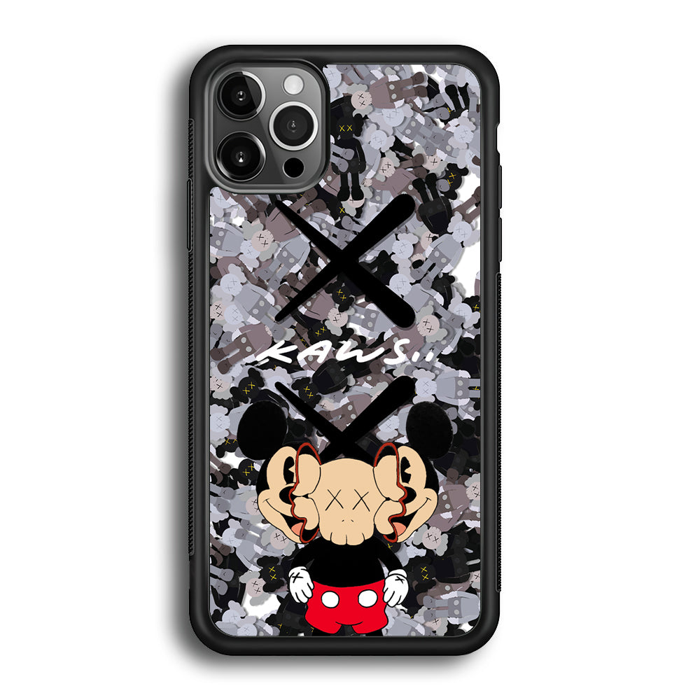 Kaws and Mickey Mask iPhone 12 Pro Case | Slim Rubber Case for iPhone 12 Pro