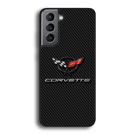 Chevrolet Corvette Logo Carbon Samsung Galaxy S23 Plus Case | Slim Rubber Case for Samsung Galaxy S23 Plus