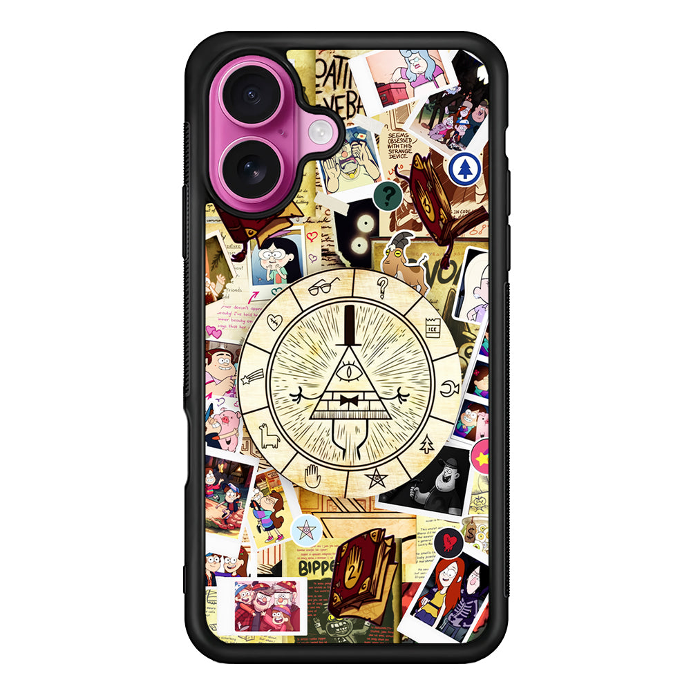 Gravity Falls Bill Cipher Wheel iPhone 17 Case | Slim Protective Rubber Phone Cover