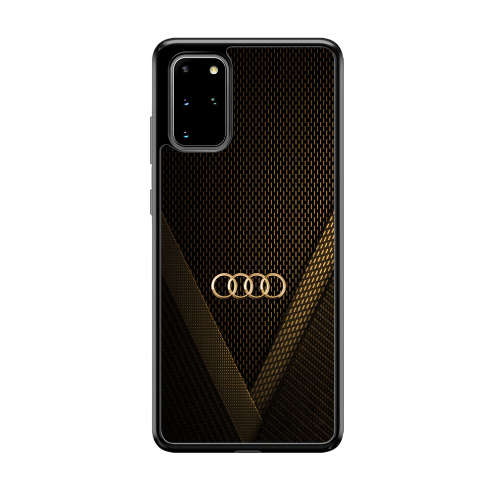 Audi Logo Gold Against a Dark Samsung Galaxy S20 Plus Case | Slim Rubber Case for Samsung Galaxy S20 Plus