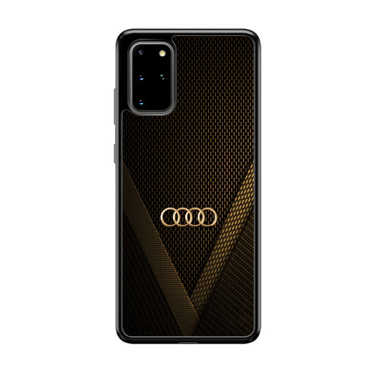 Audi Logo Gold Against a Dark Samsung Galaxy S20 Plus Case | Slim Rubber Case for Samsung Galaxy S20 Plus