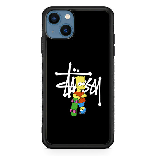 Stussy Simpson Skate iPhone 13 Case | Slim Rubber Case for iPhone 13