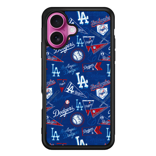 Los Angeles Dodgers Retro iPhone 17 Case | Slim Protective Rubber Phone Cover