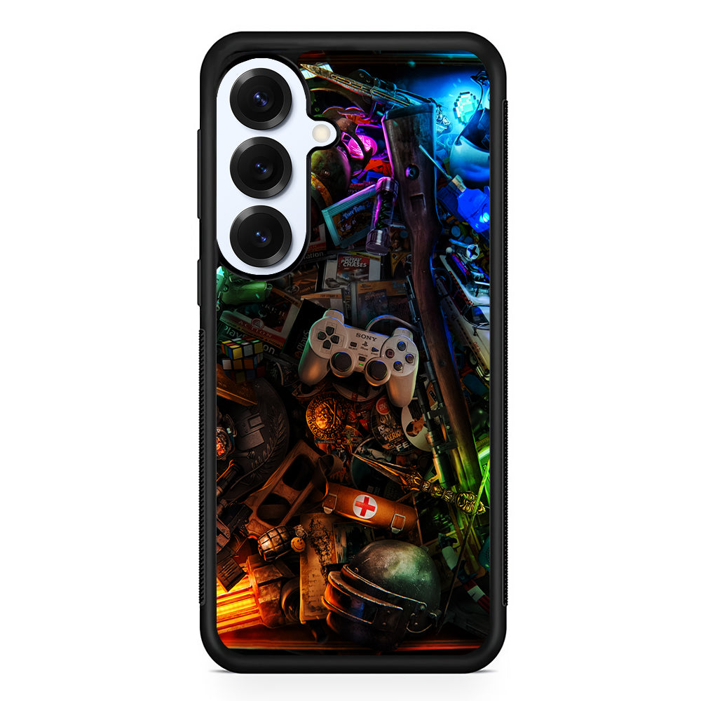 Video Games Retro Art Samsung Galaxy S25 Plus Case | Slim Rubber Cover for Samsung Galaxy S25 Plus