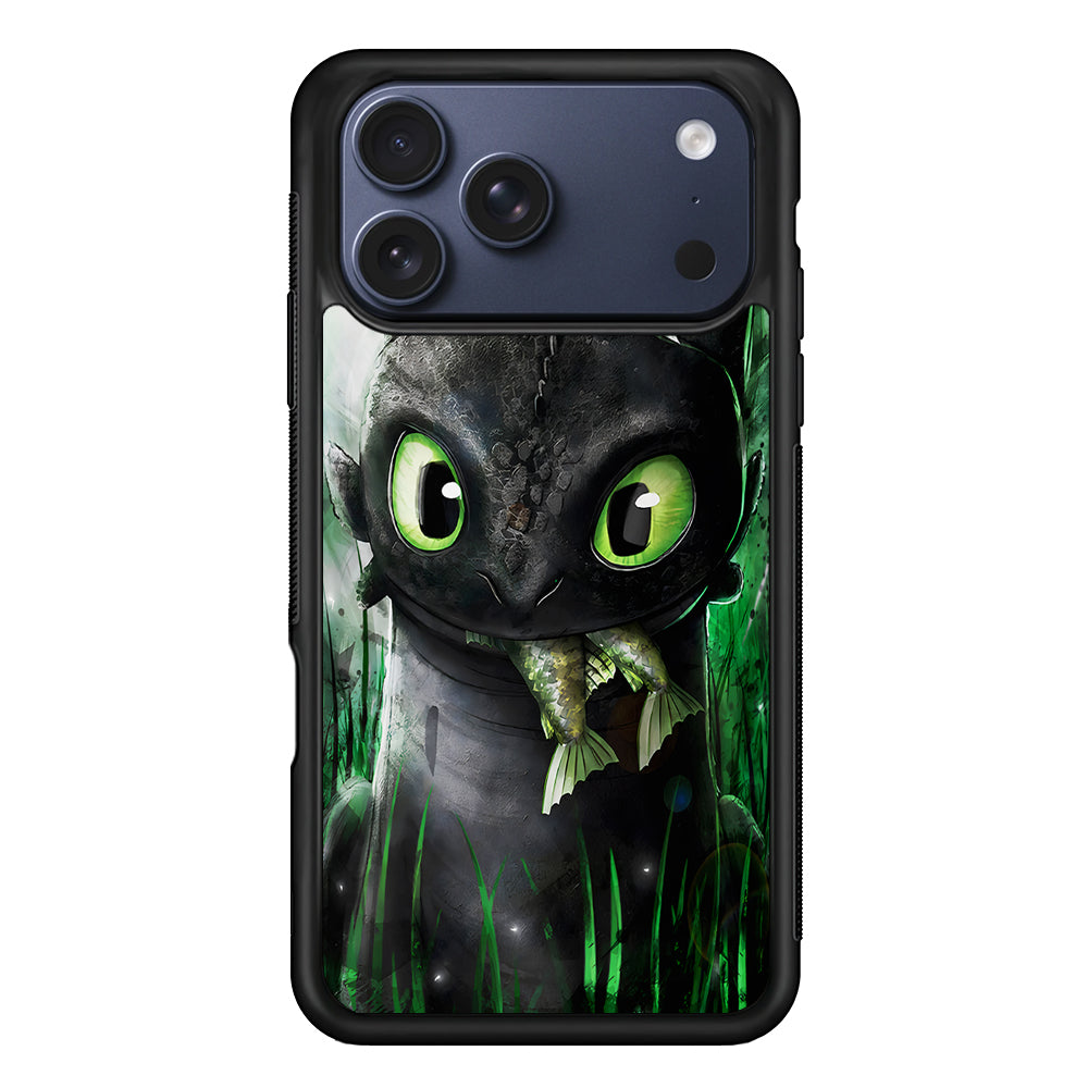 Toothless Eats Fish iPhone 17 Pro Max Case | Slim Protective Cover for iPhone 17 Pro Max