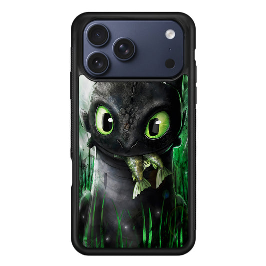 Toothless Eats Fish iPhone 17 Pro Max Case | Slim Protective Cover for iPhone 17 Pro Max